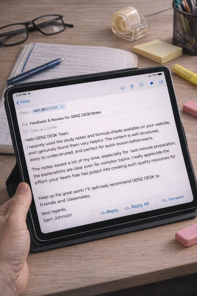 Student review image