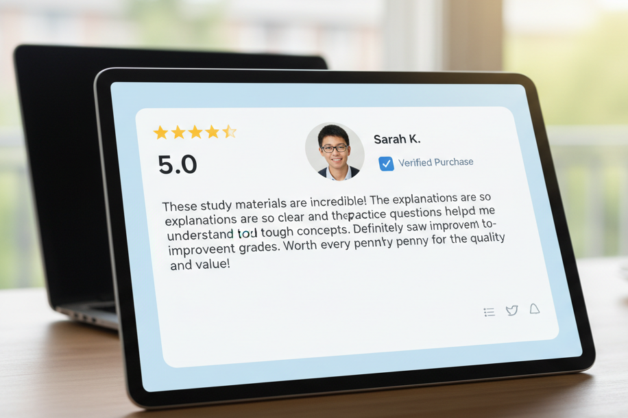 Student review image