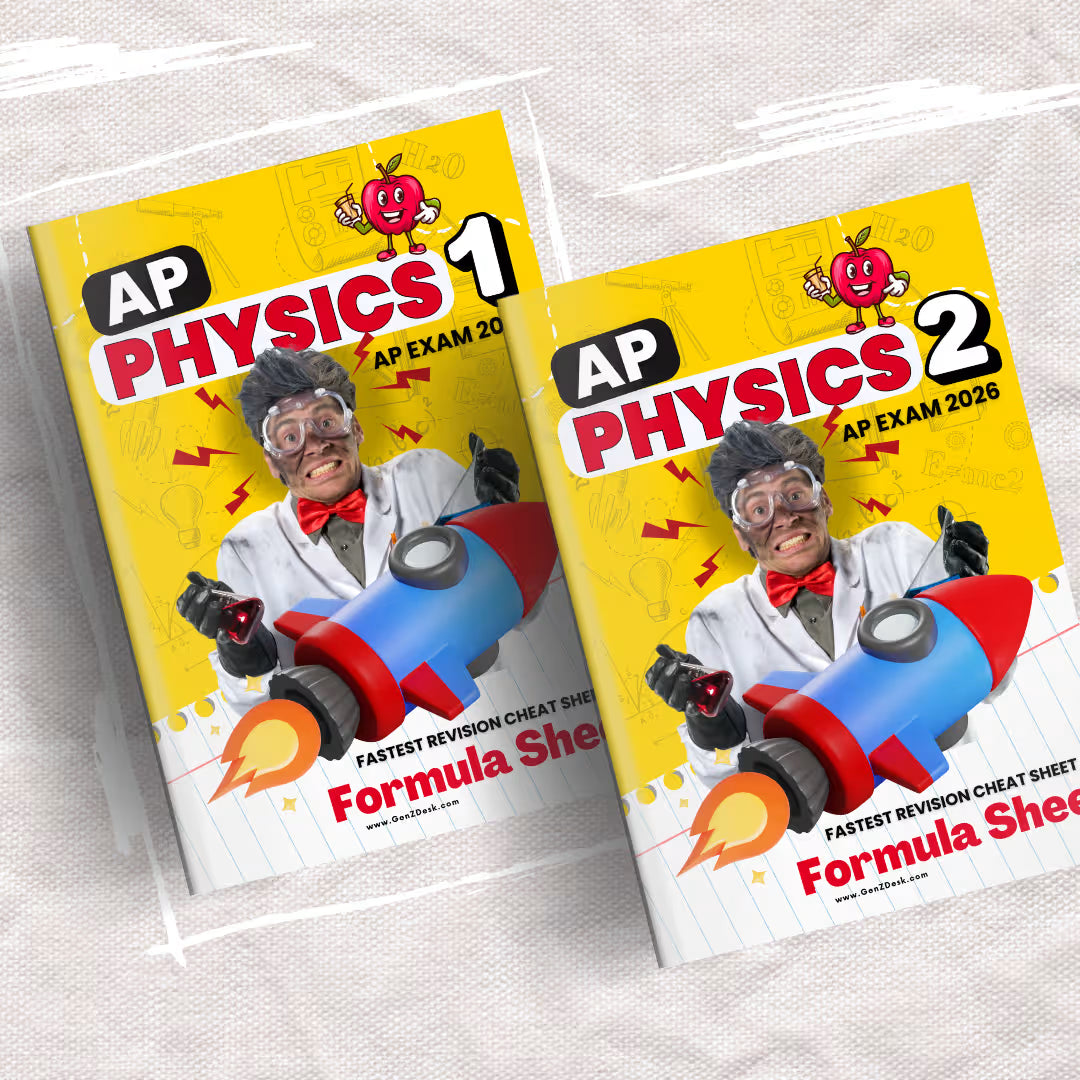 AP Physics 1 Study Guide 2025–2026 (PDF) | Unit-by-Unit Notes & Formulas – GenZ Desk
